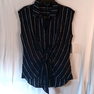 Ellen Tracy nosleeve blouse